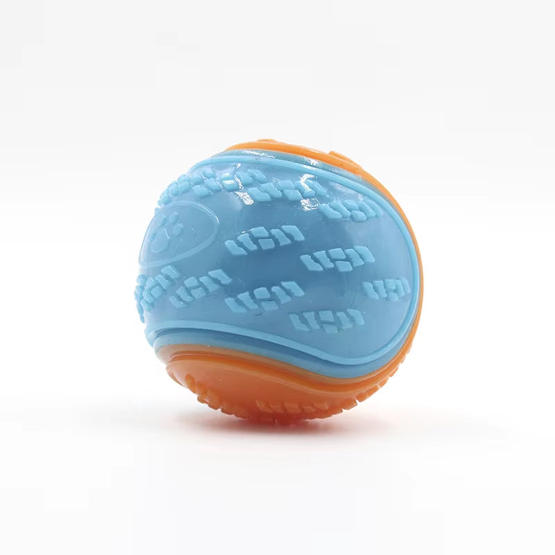 Interactive Squeaky Dog Ball – Soft TPR Chew Toy for Teeth Cleaning