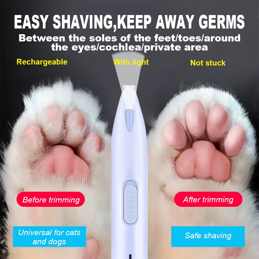 Professional Electric Dog & Cat Hair Trimmer – Paws, Ears & Coat Grooming