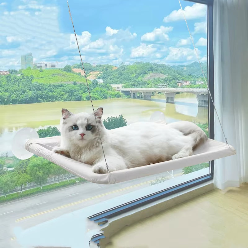 Window Cat Hammock Bed – Sunny Perch & Climbing Frame, Holds Up to 20kg