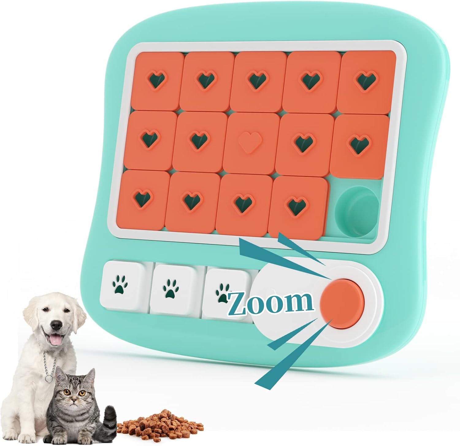 Interactive Dog Treat Puzzle Toy – Mental Enrichment & Slow Feeder with Squeak