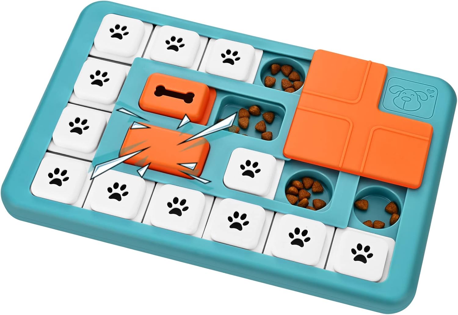 Interactive Dog Treat Puzzle Toy – Mental Enrichment & Slow Feeder with Squeak