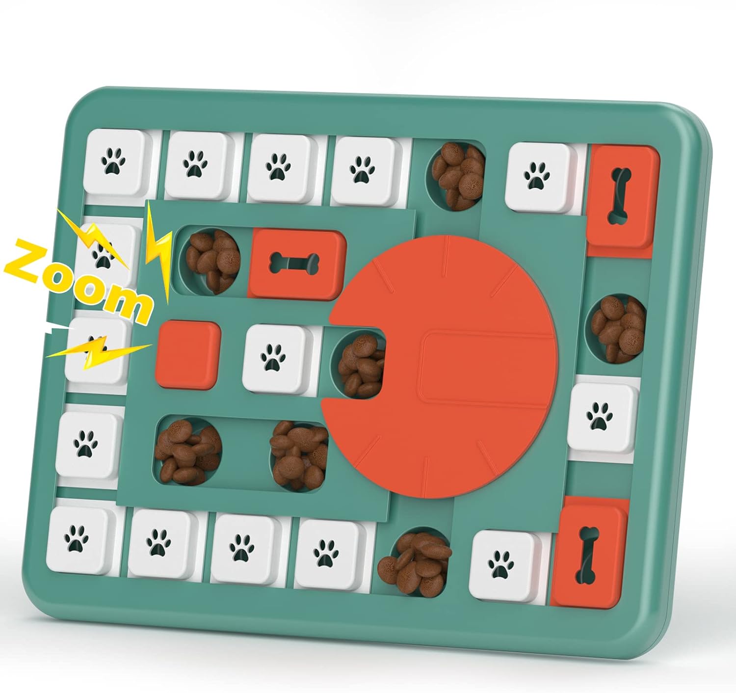 Interactive Dog Treat Puzzle Toy – Mental Enrichment & Slow Feeder with Squeak