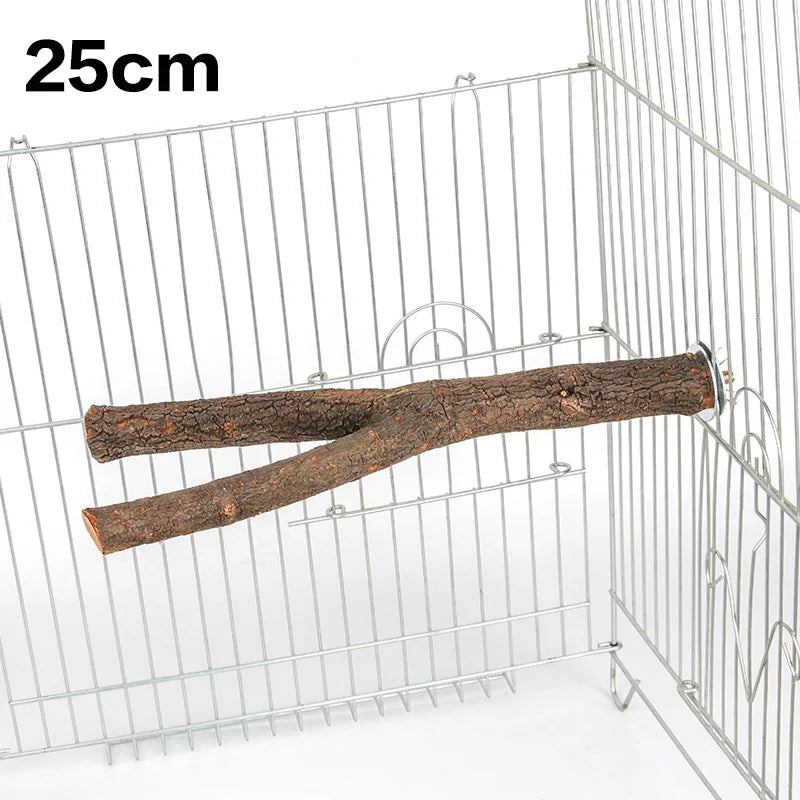 1Pcs 15/20/30Cm Birds Accessories Bird Cage Sticks Wooden Stuff Stand Tree Branch Perches Asesorips Para Aves Vogel Stokjes