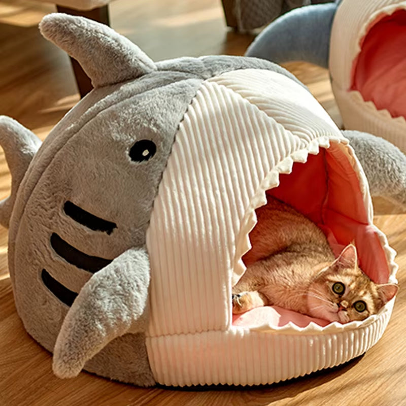 Cozy Cave Cat Bed – Warm Enclosed Nest for Cats & Small Dogs