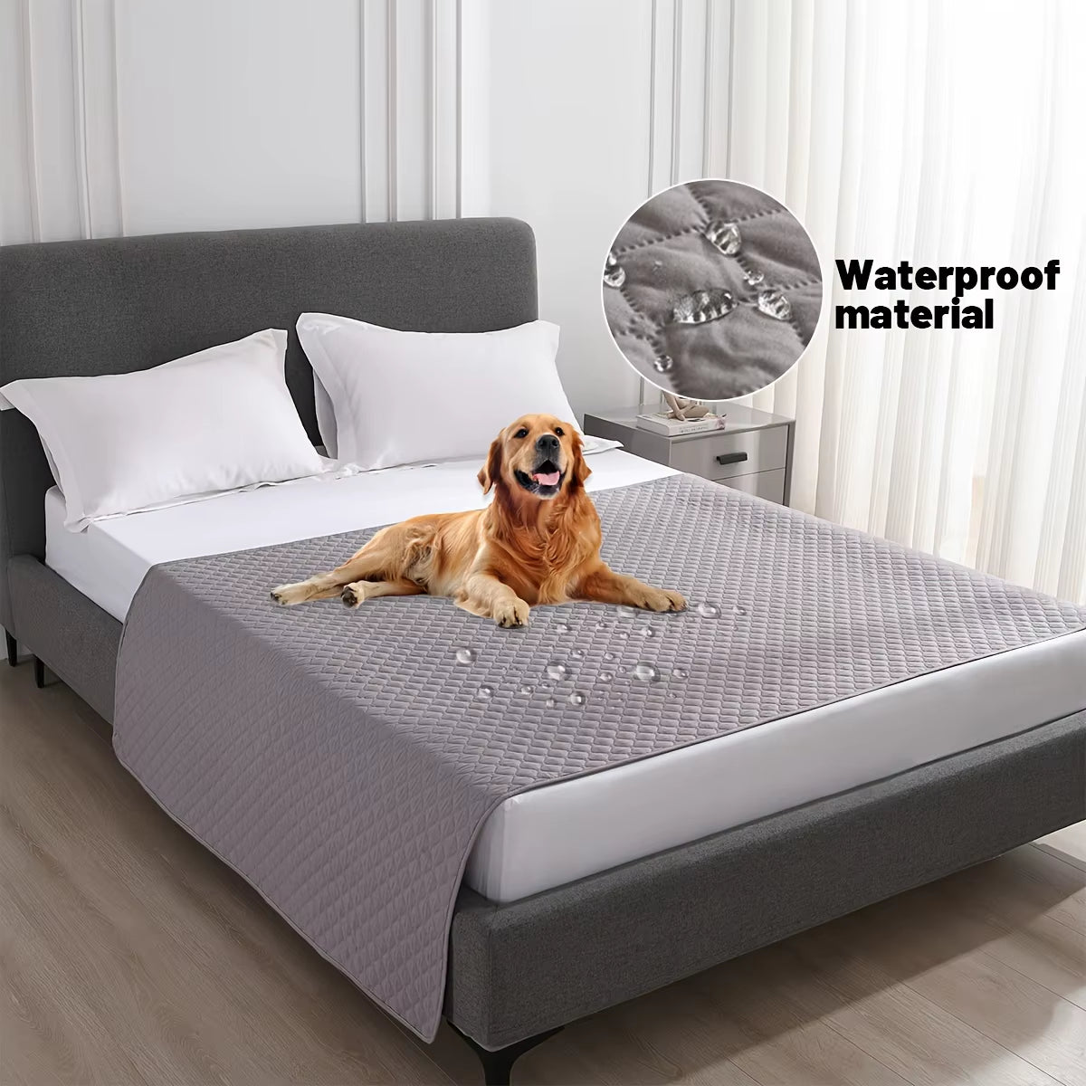 Waterproof Non-Slip Pet Bed Cover & Blanket – Furniture & Couch Protector for Dogs & Cats