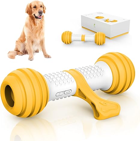 Exciting Interactive Dog Toy - Automatic Chew Bone for Endless Fun, Safe & Durable with Rechargeable USB (Blue)
