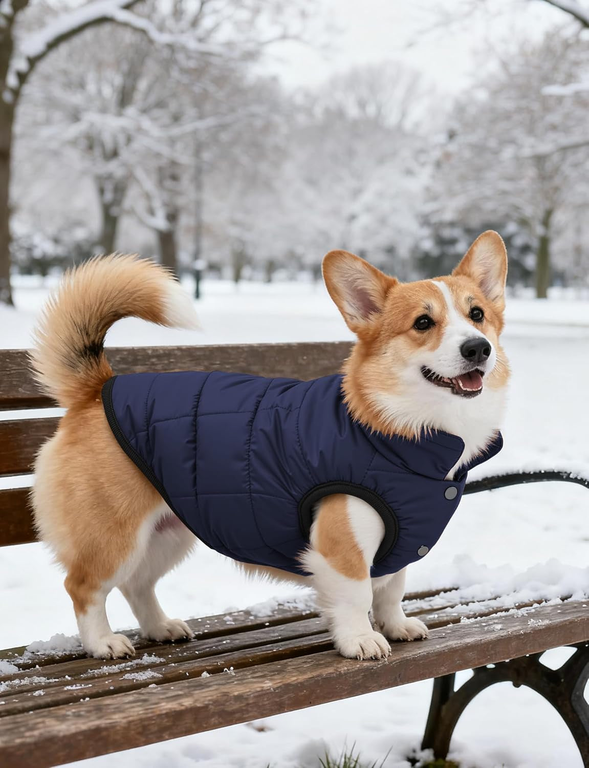 Waterproof Winter Dog Jacket with Fleece