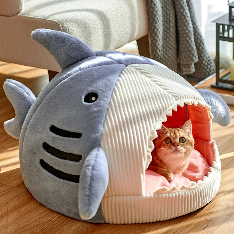 Cozy Cave Cat Bed – Warm Enclosed Nest for Cats & Small Dogs