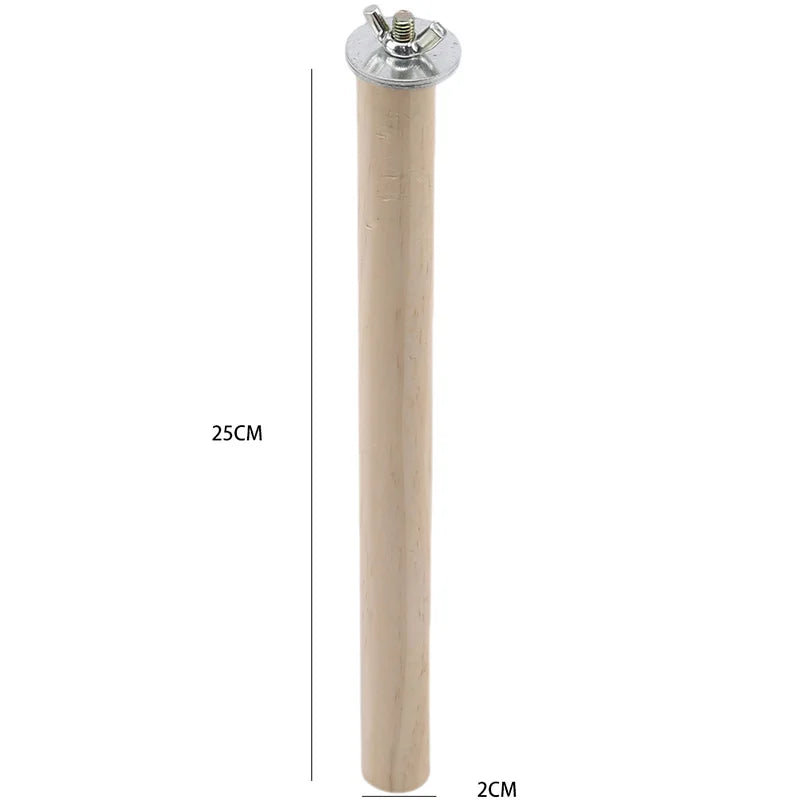 1/2Ps Parrot Pet Raw Standing Stick Wood Hanging Stand Racktoy Sticksstand Parakeet Branch Perches Forbird Cage Bar Pet Supplies