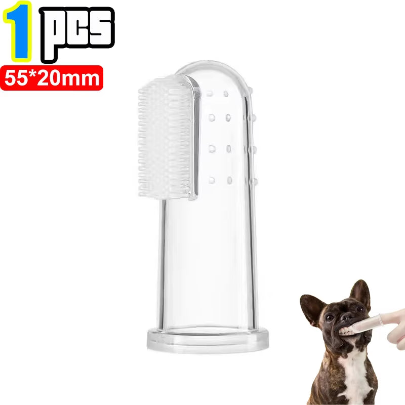 Silicone Finger Toothbrush for Dogs & Cats – 3-Pack