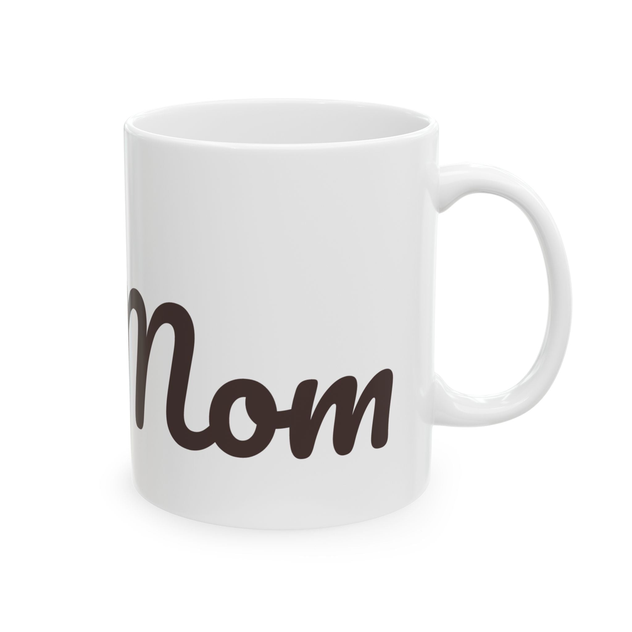 Dog Mom Ceramic Mug — Cute Paw Print Coffee Cup (11oz & 15oz)