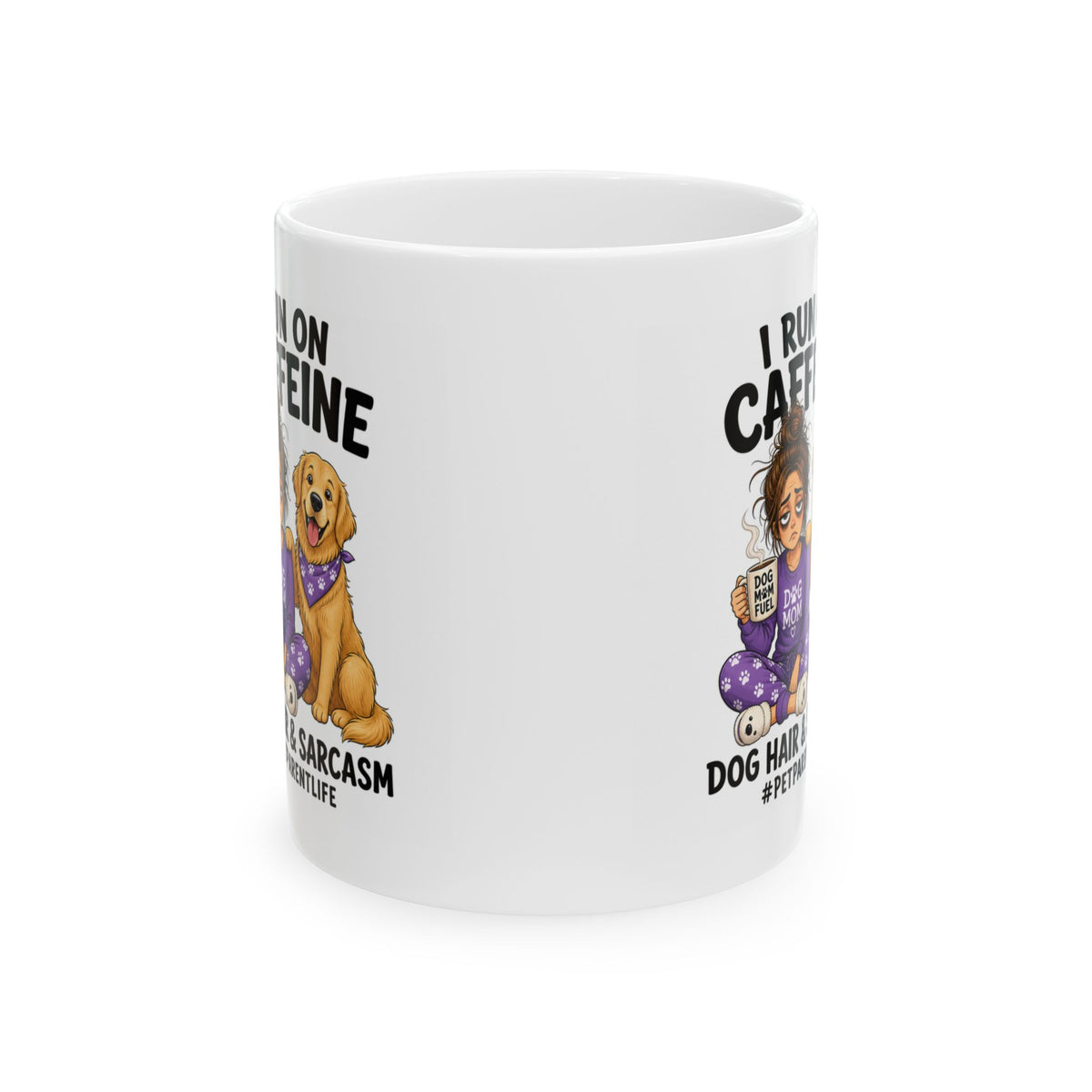 Caffeine, Dog Hair & Sarcasm Ceramic Mug