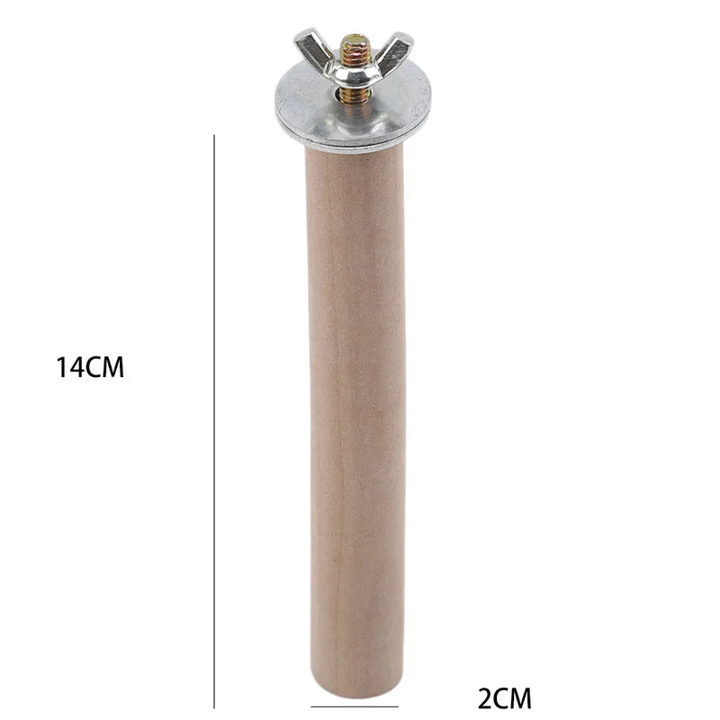 1/2Ps Parrot Pet Raw Standing Stick Wood Hanging Stand Racktoy Sticksstand Parakeet Branch Perches Forbird Cage Bar Pet Supplies