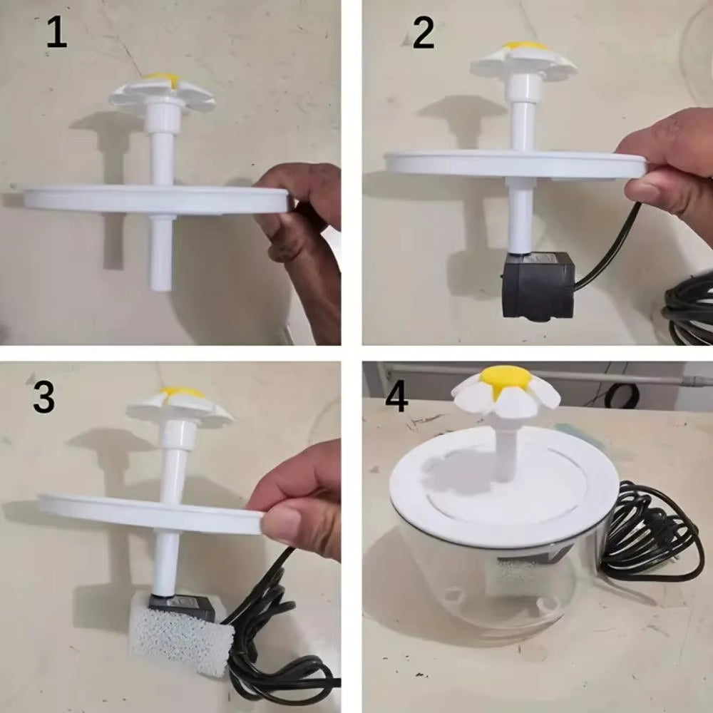 1200ml Auto-Filtering Pet Water Fountain – Silent USB Electric Cat Water Dispenser