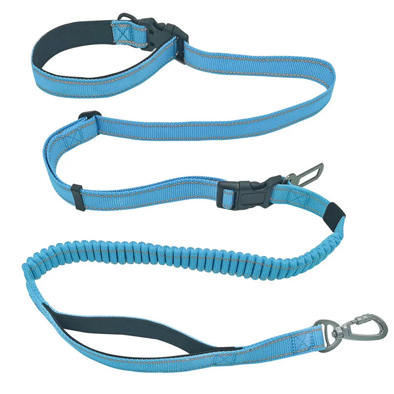 Hands-Free Bungee Dog Leash 6-in-1 – Adjustable Waist Lead