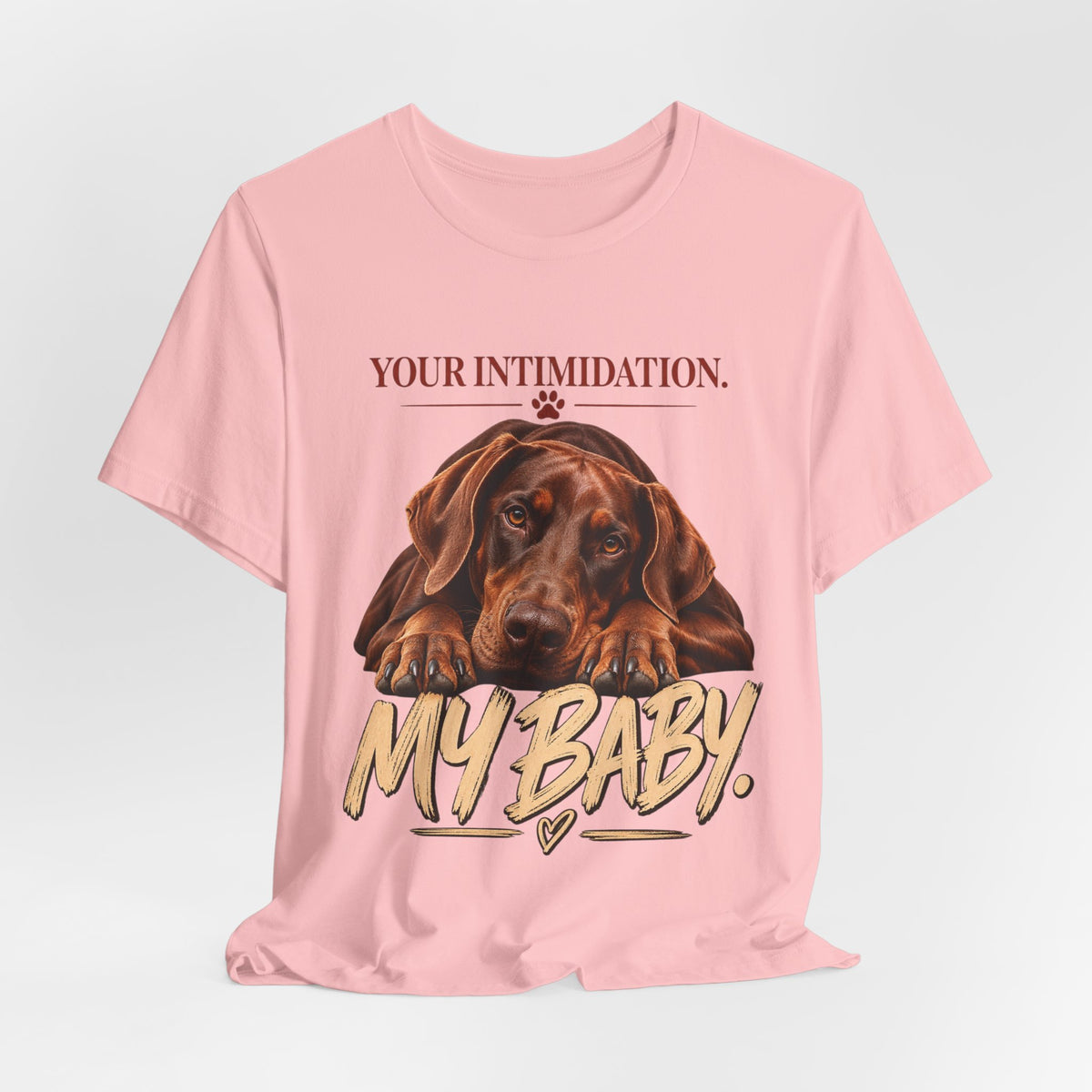Your Intimidation My Baby Red Doberman Unisex Graphic Tee