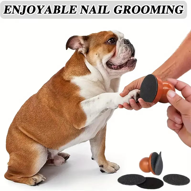 Wooden Dog Nail Scratching Board – Manual Nail File & Claw Grinder for Dogs