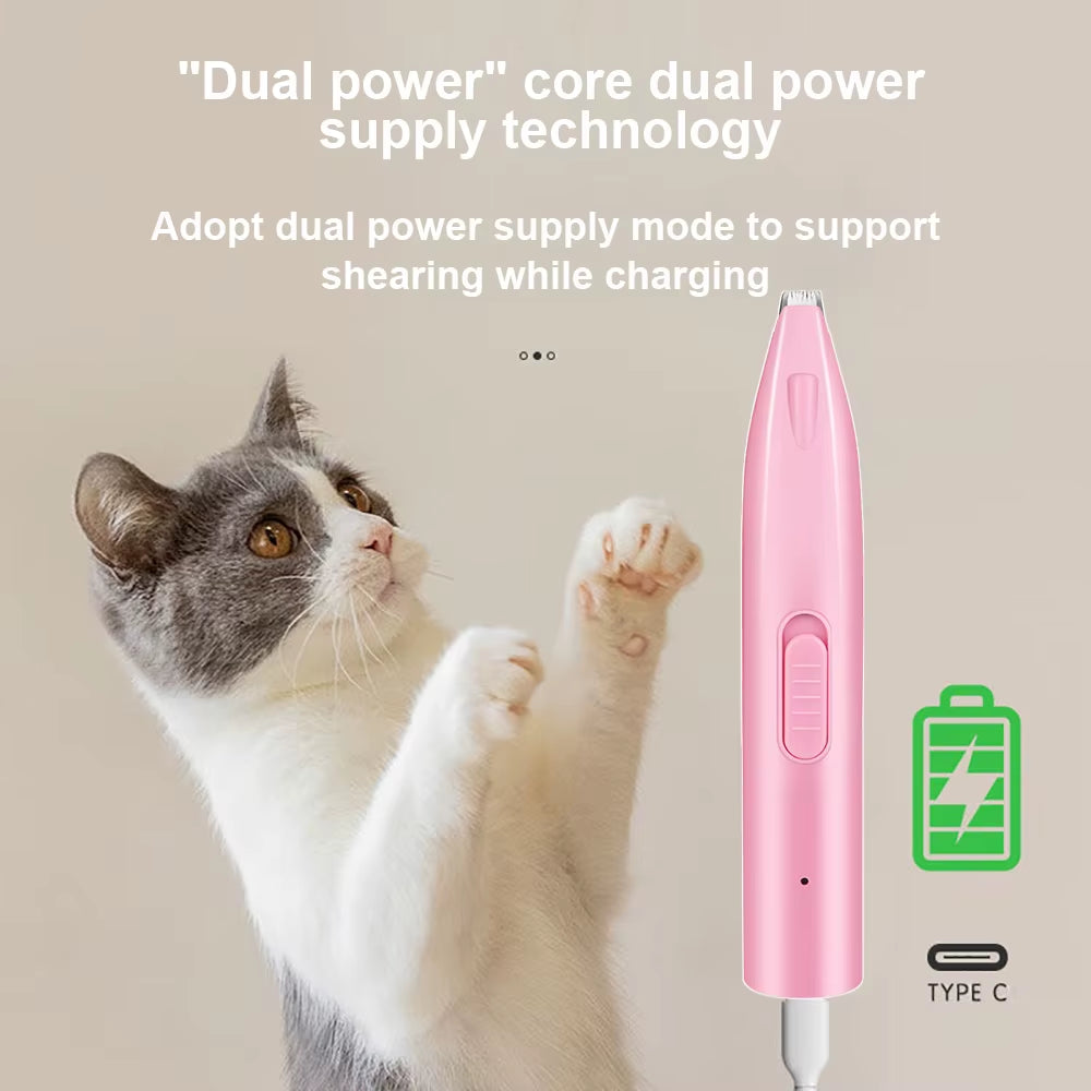 Professional Electric Dog & Cat Hair Trimmer – Paws, Ears & Coat Grooming