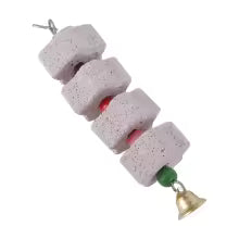 Parrot Mineral Grinding Stone – Flower Shape Chew Toy & Cage Ornament for Parakeets