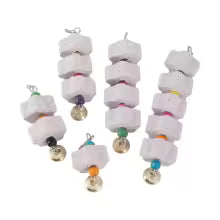 Parrot Mineral Grinding Stone – Flower Shape Chew Toy & Cage Ornament for Parakeets