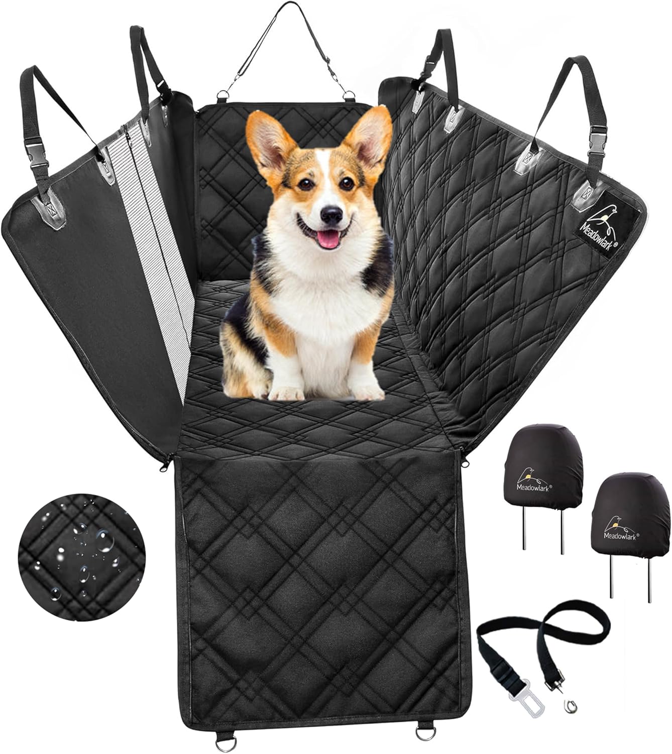 Full Backseat Dog Car Seat Cover – Waterproof Seat Protector