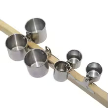 Stainless Steel Bird Feeder Cup with Clip