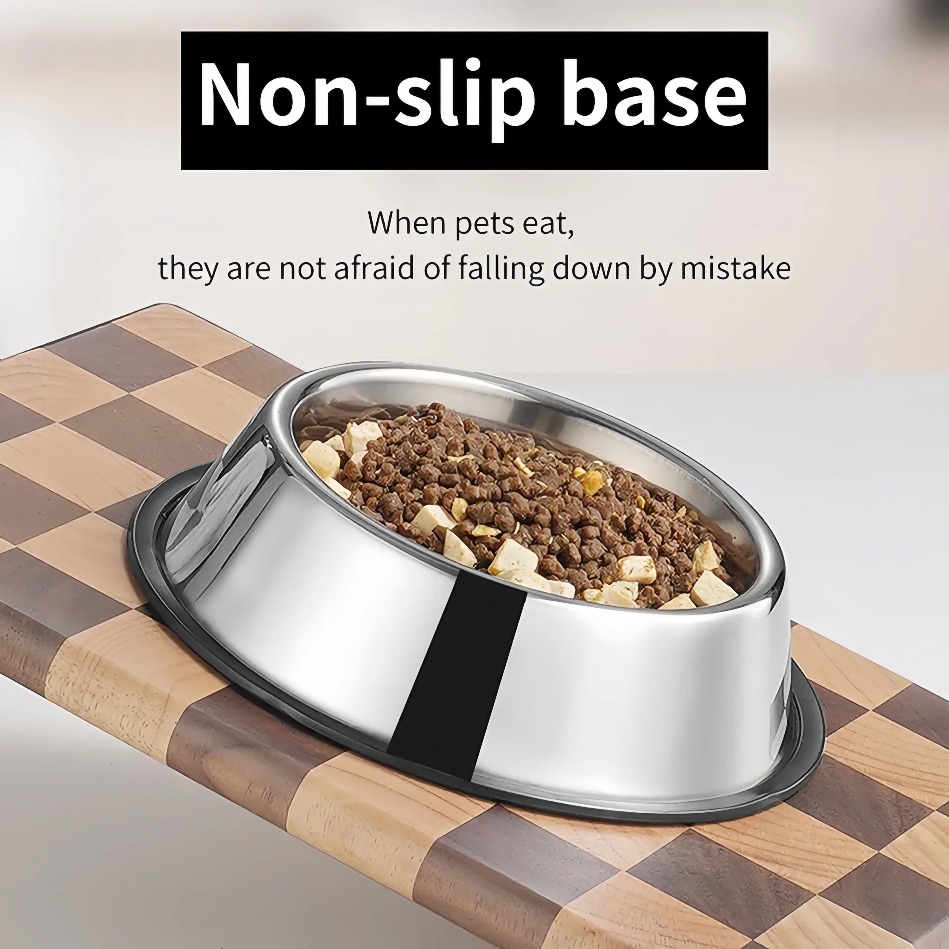 Stainless Steel Pet Bowl – Durable, Easy-to-Clean Food & Water Bowl for Dogs & Cats