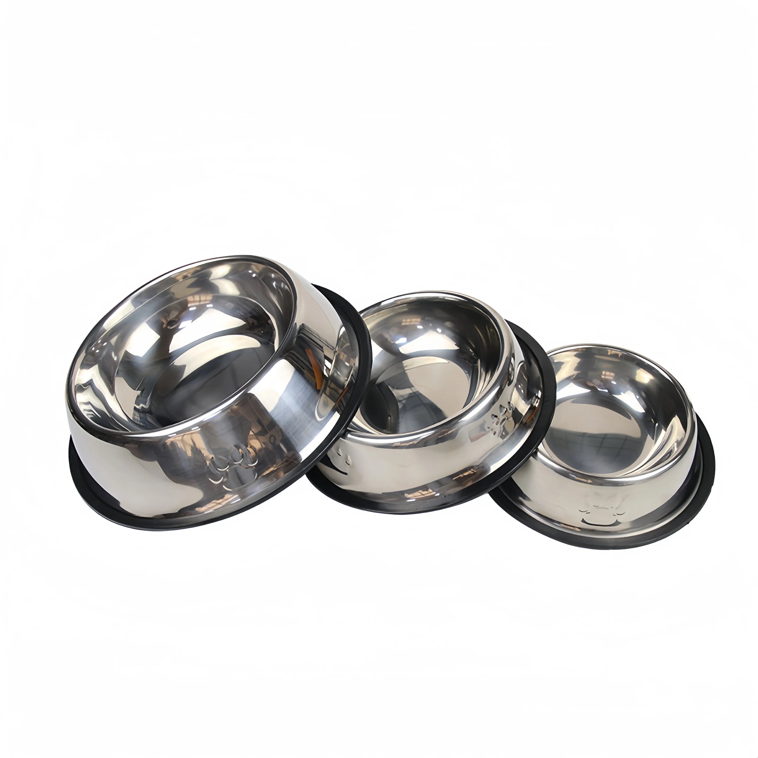 Stainless Steel Pet Bowl – Durable, Easy-to-Clean Food & Water Bowl for Dogs & Cats