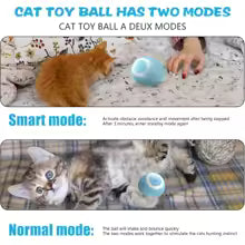 Interactive Electric Cat Ball Toy – Auto-Rolling & Rotating for Solo Play