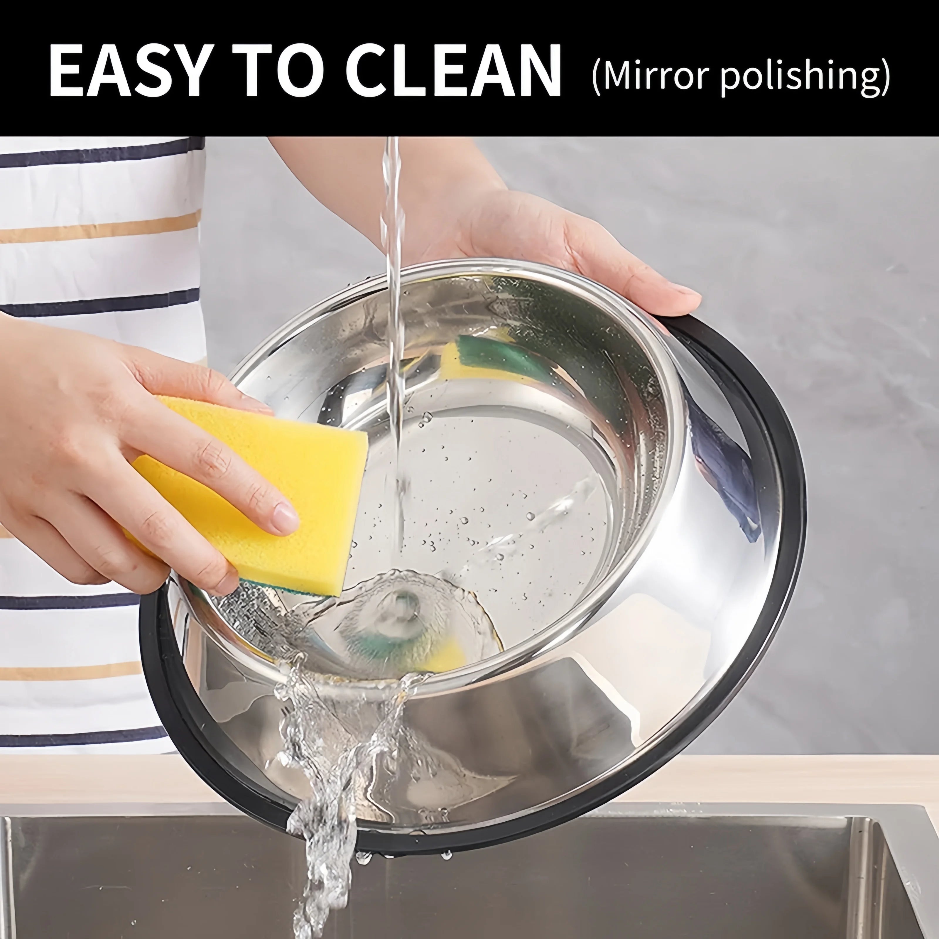 Stainless Steel Pet Bowl – Durable, Easy-to-Clean Food & Water Bowl for Dogs & Cats