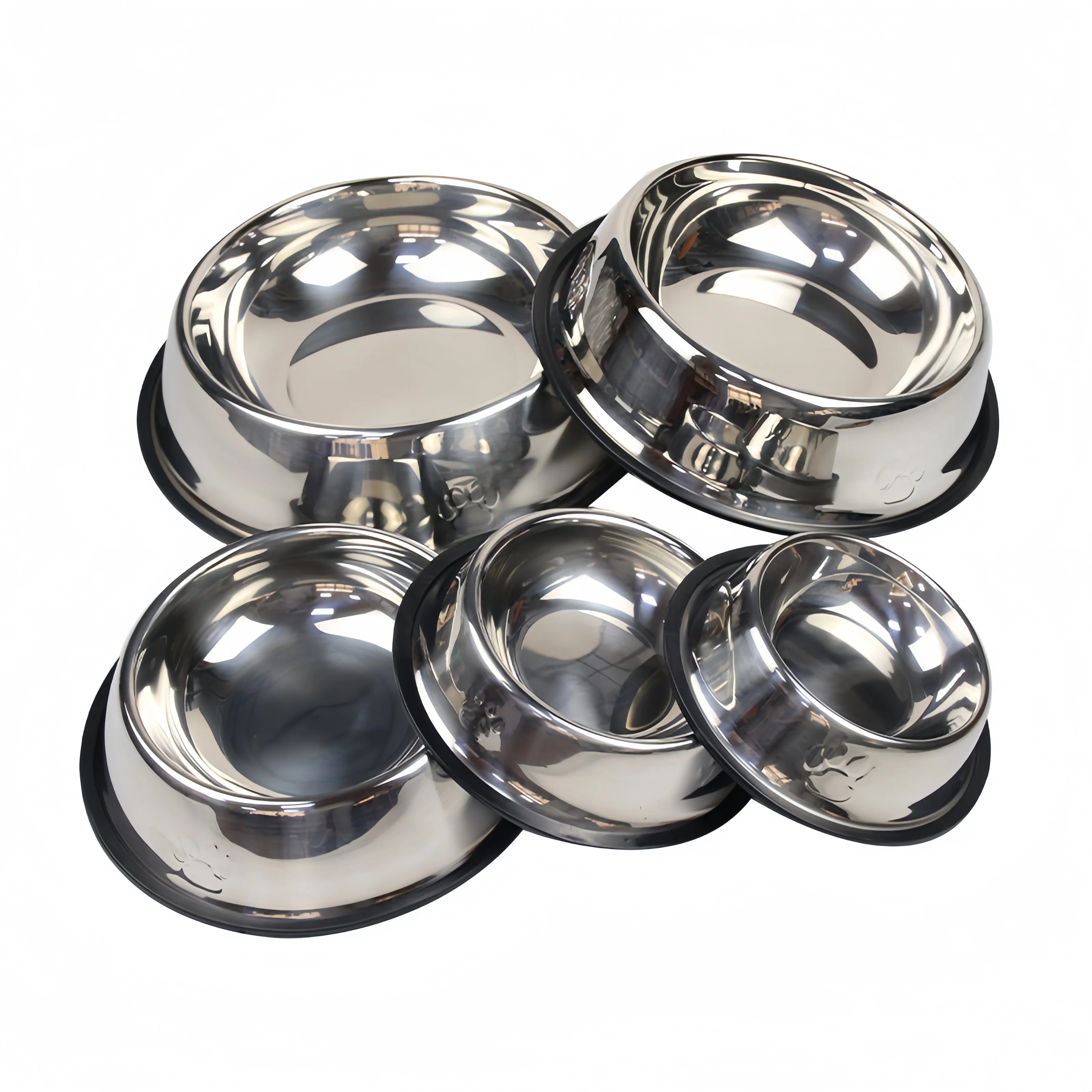 Stainless Steel Pet Bowl – Durable, Easy-to-Clean Food & Water Bowl for Dogs & Cats
