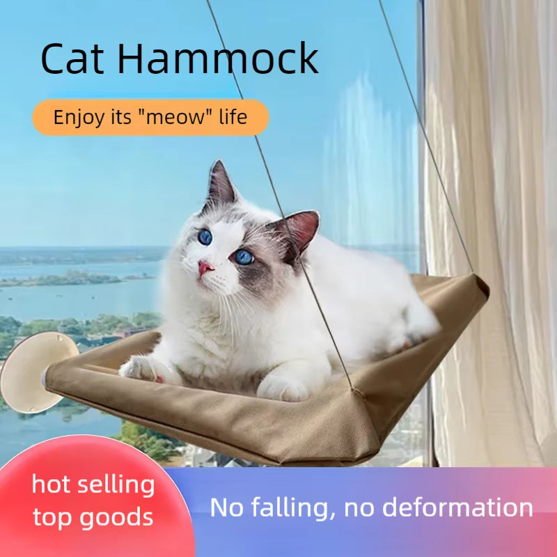 Window Cat Hammock Bed – Sunny Perch & Climbing Frame, Holds Up to 20kg