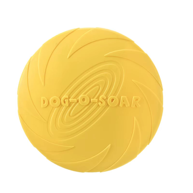 Interactive Silicone Flying Disc for Dogs – Chew-Resistant Fetch & Training Toy