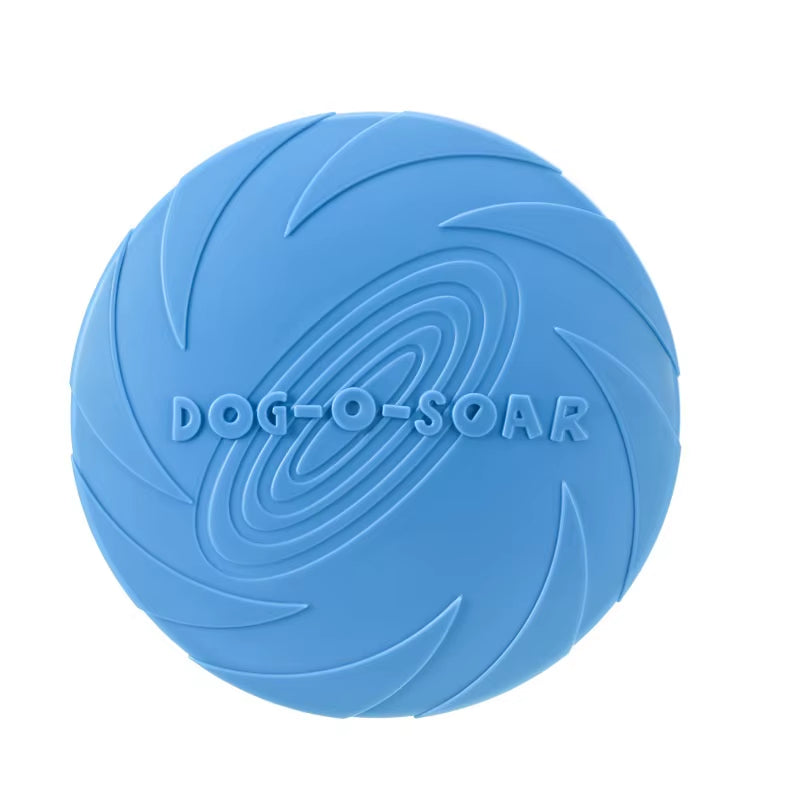 Interactive Silicone Flying Disc for Dogs – Chew-Resistant Fetch & Training Toy