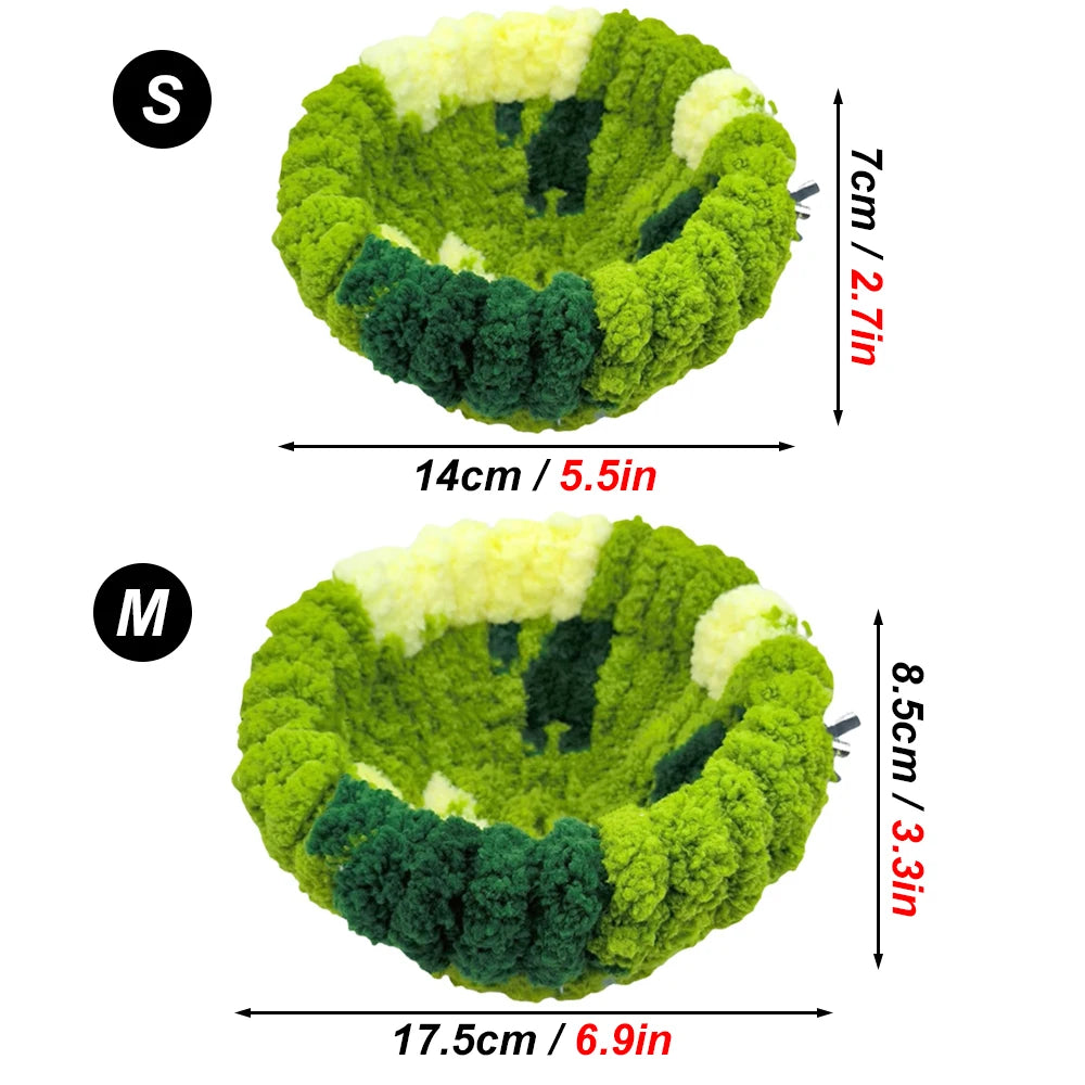 Cozy Plush Bird Sleeping Nest – Warm Cage Bed for Small Birds