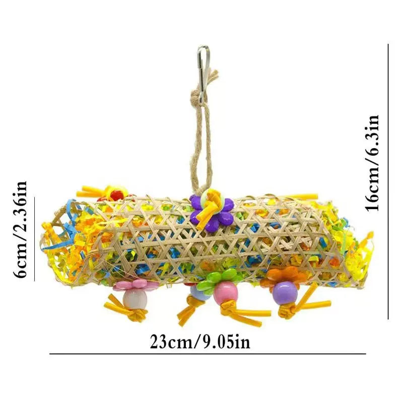 Bird Parrot Toy Set – Colorful Shredder & Foraging Cage Toys (2–3 Pack)