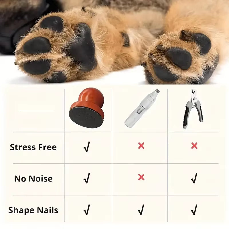 Wooden Dog Nail Scratching Board – Manual Nail File & Claw Grinder for Dogs