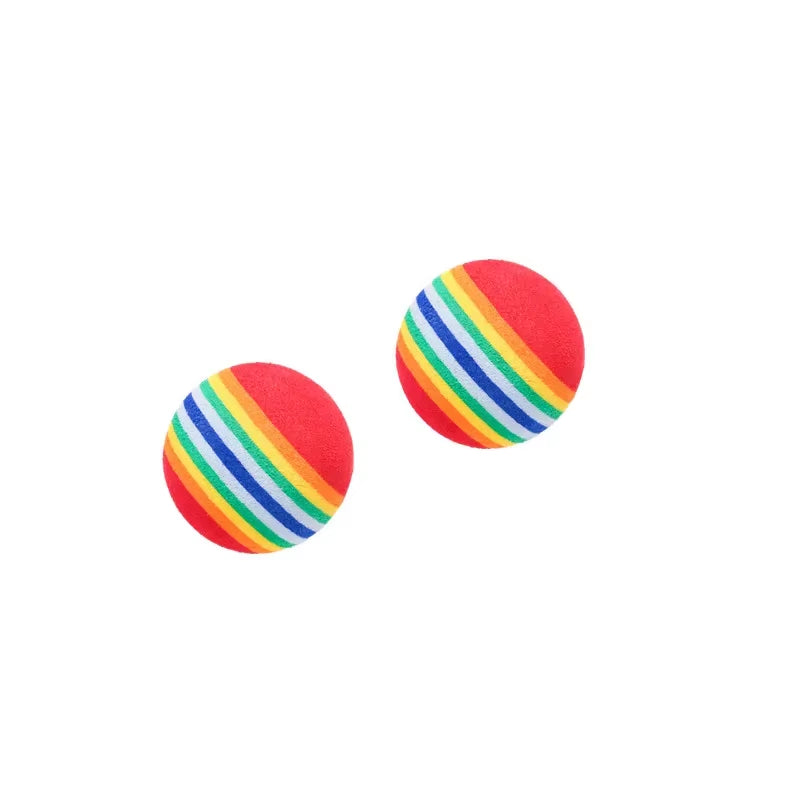 Rainbow EVA Ball Cat & Dog Toy – Soft, Lightweight & Durable