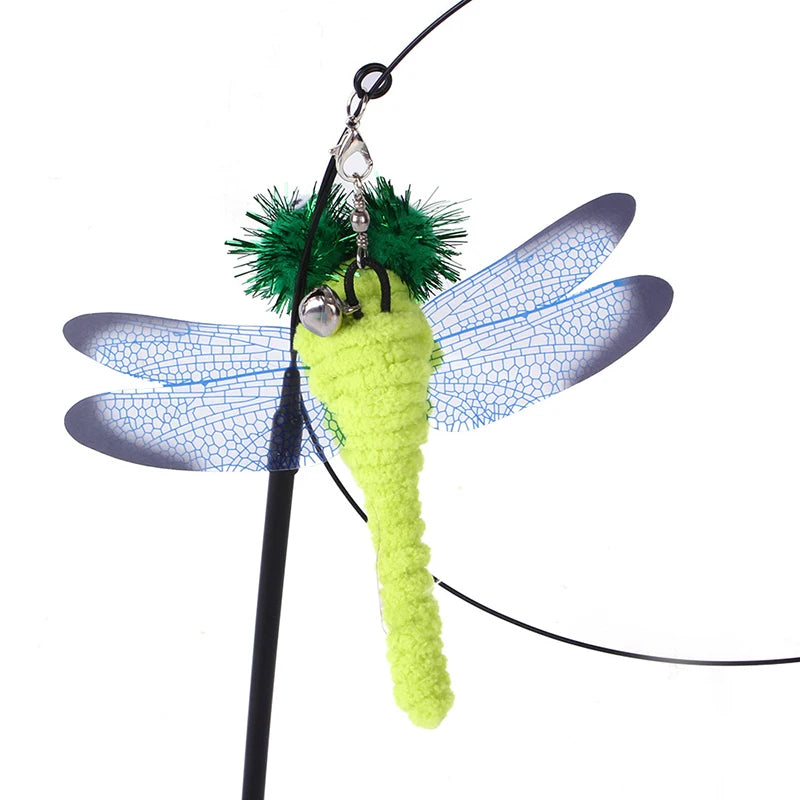 Suction Cup Feather Bird Teaser Wand with Bell – Interactive Cat Toy
