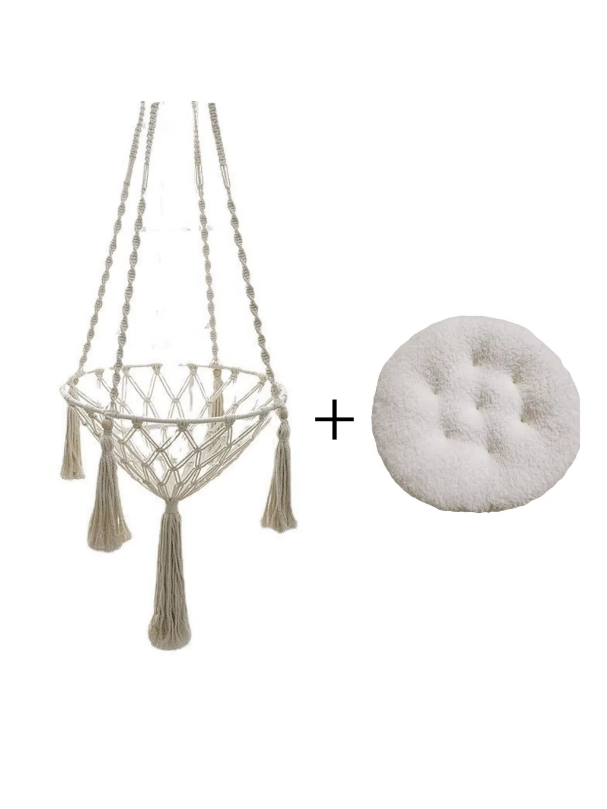 Handwoven Cotton Rope Cat Hammock – Hanging Swing Nest for Cats