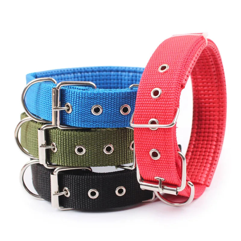 Nylon Dog Collar – Adjustable Solid Collar for All Sizes