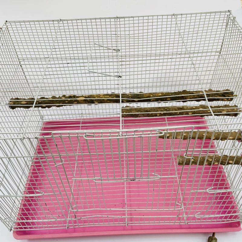 10/15/20Cm Birds Accessories Equipment for Parrots Supplies Pet Raw Wood Tree Branch Stand Rack Perches Chew Bite Toys Stick