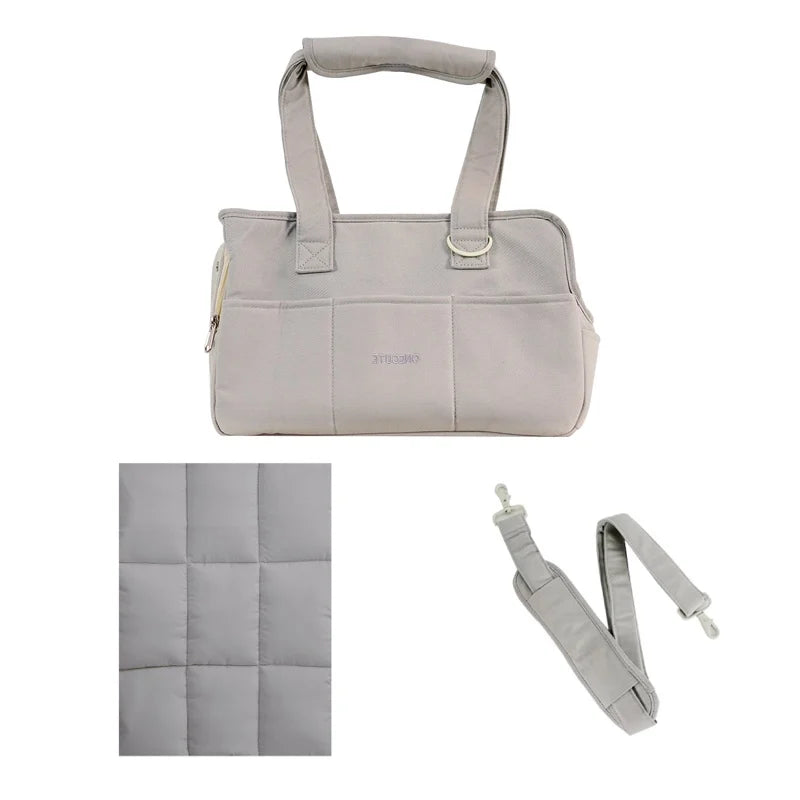 Portable Pet Carrier Shoulder Bag – Travel Handbag for Small Dogs & Cats with Optional Accessories
