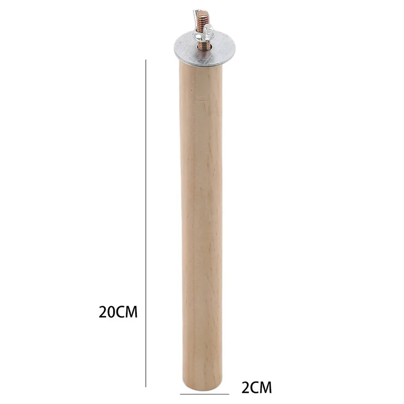 1/2Ps Parrot Pet Raw Standing Stick Wood Hanging Stand Racktoy Sticksstand Parakeet Branch Perches Forbird Cage Bar Pet Supplies