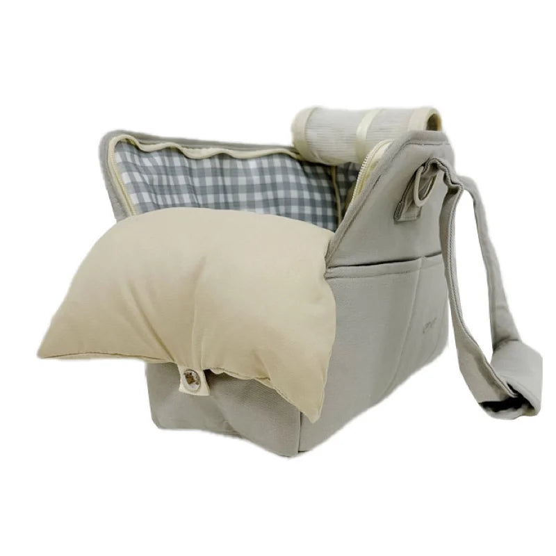 Portable Pet Carrier Shoulder Bag – Travel Handbag for Small Dogs & Cats with Optional Accessories