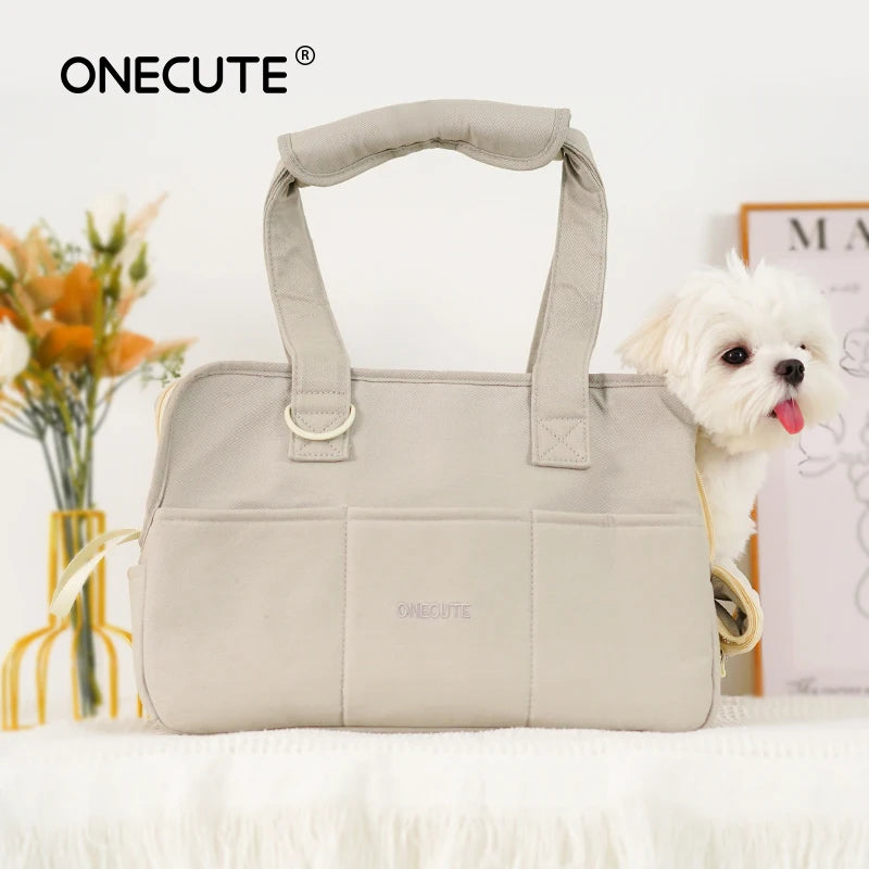 Portable Pet Carrier Shoulder Bag – Travel Handbag for Small Dogs & Cats with Optional Accessories