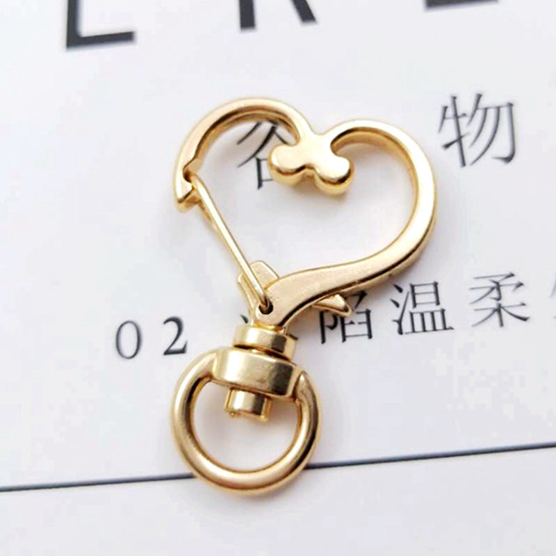 Shaped Heart Dog Button Accessories Metal