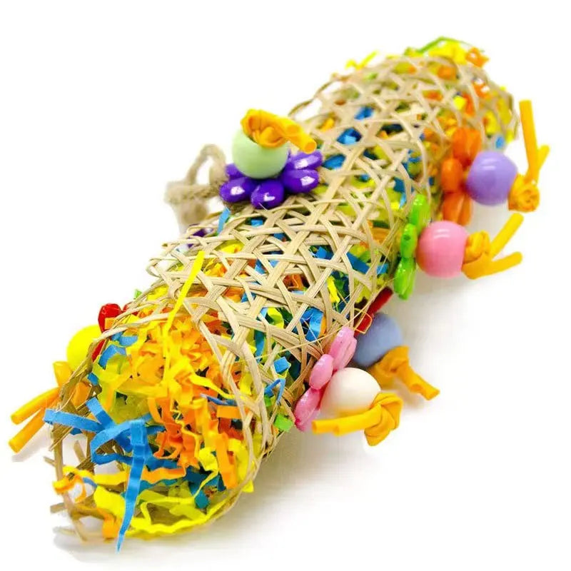 Bird Parrot Toy Set – Colorful Shredder & Foraging Cage Toys (2–3 Pack)