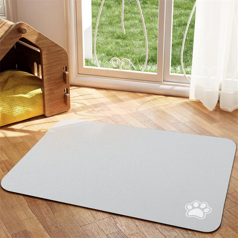 Absorbent Pet Feeding Mat – Non-Slip, Waterproof & Quick-Dry for Dogs & Cats