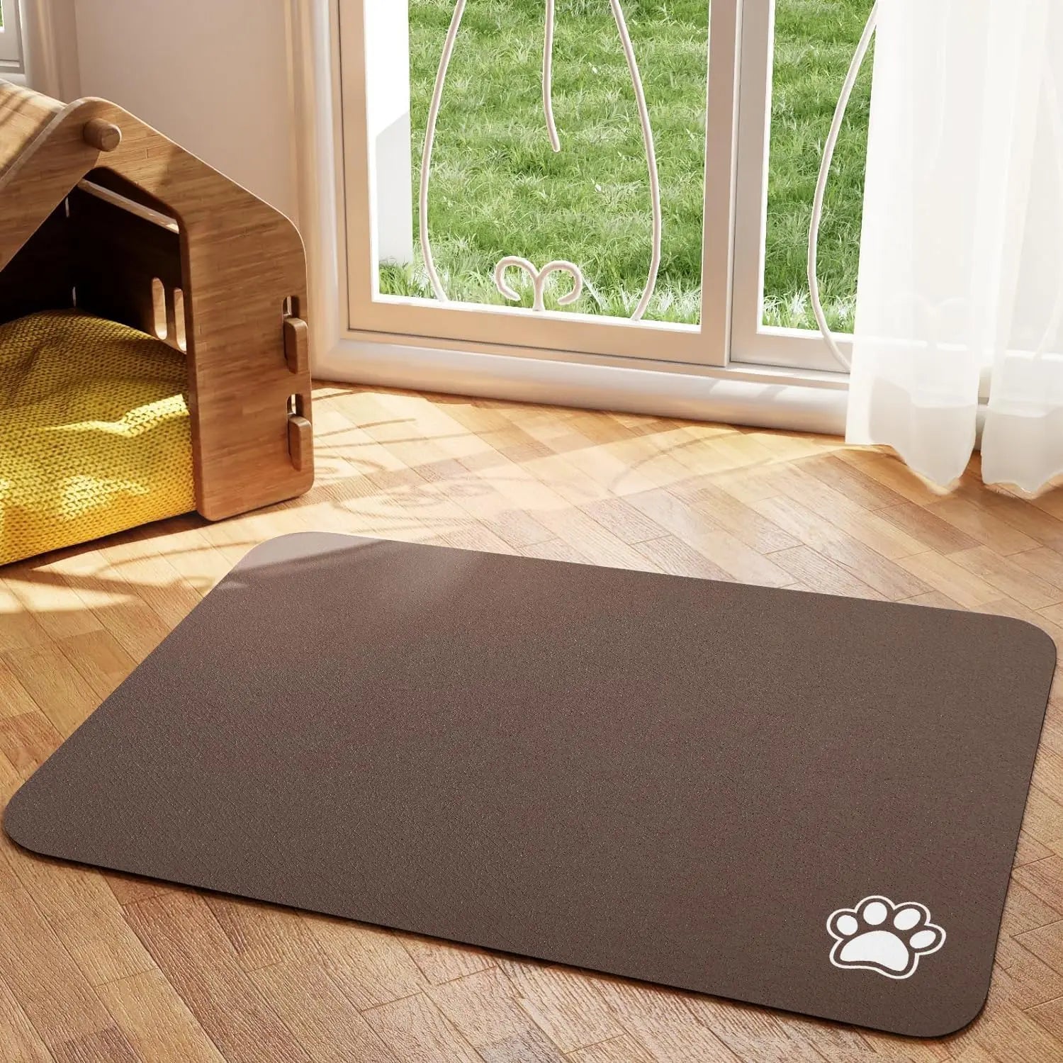 Absorbent Pet Feeding Mat – Non-Slip, Waterproof & Quick-Dry for Dogs & Cats
